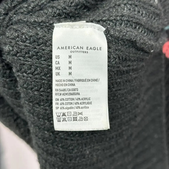 American‎ Eagle Striped Knit Sweater Medium - Picture 4 of 4
